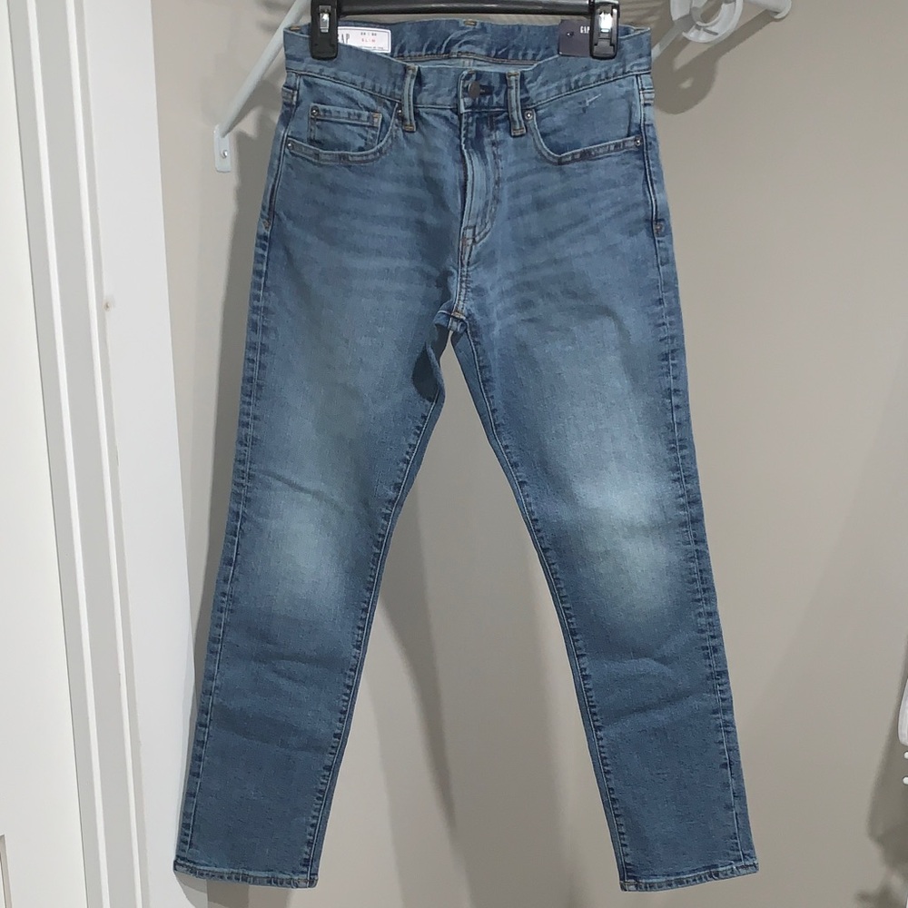 GAP Men's Slim Jeans in Light Blue